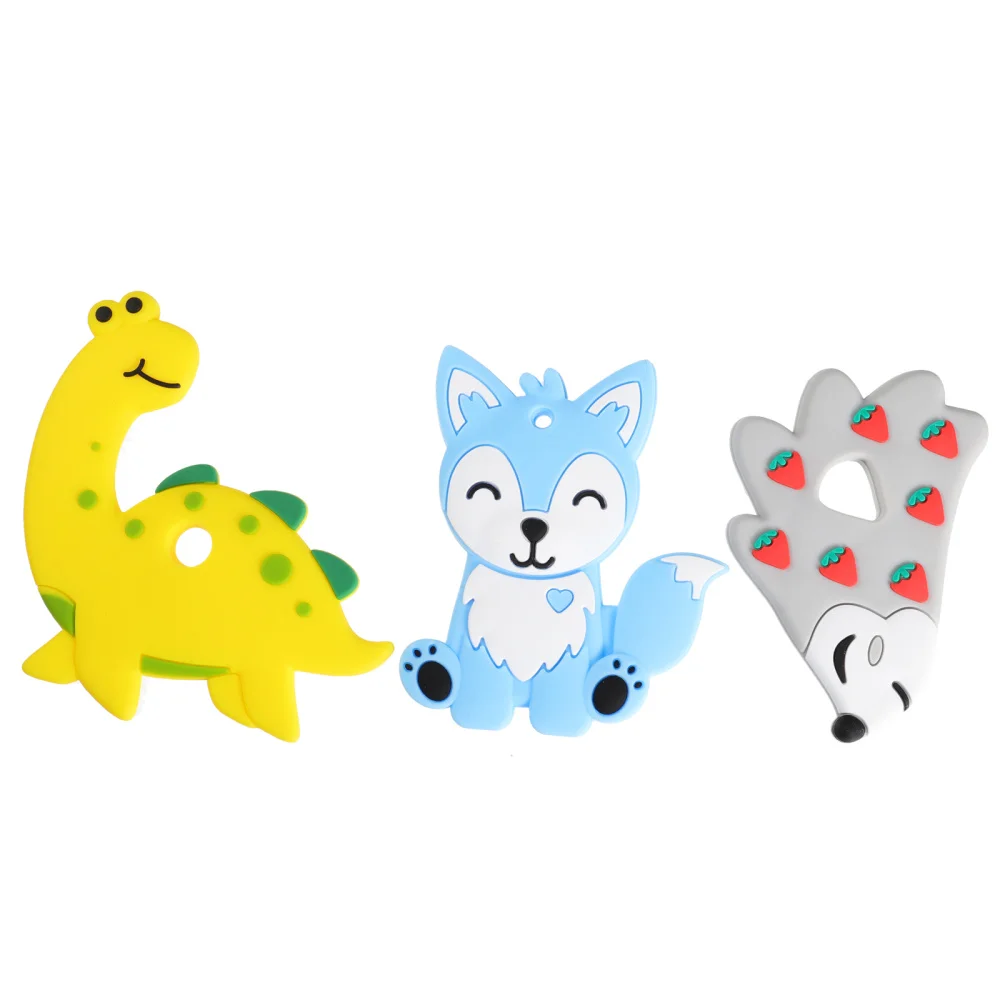 

3pcs Sore Gum Teething Toys Creative Cartoon Design Molar Toys Lovely Bite Toys