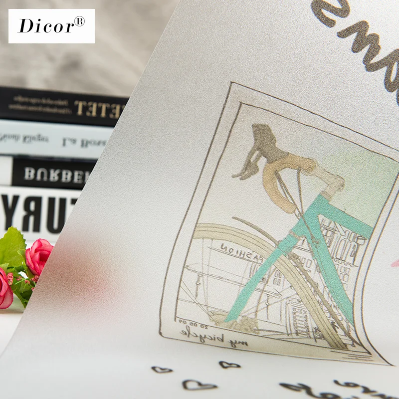 2019 Новая мода статического цепляться витражная плёнка на стекла окна матовые