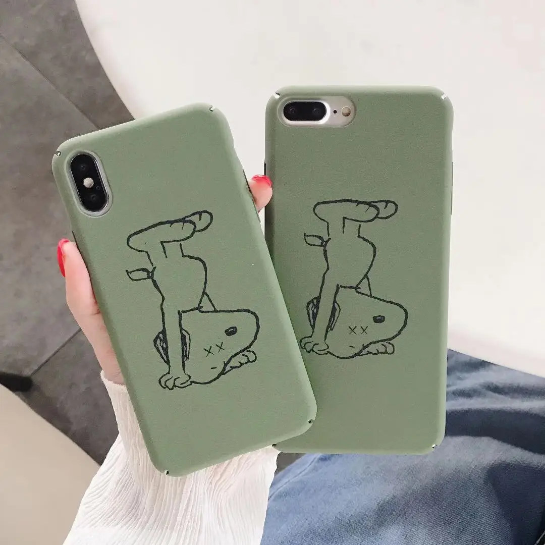 Japan cute cartoon Charlie Brown friend puppy phone case for iphone Xs MAX XR X 6 6s 7 8 plus peanut Funny pattern hard coque |