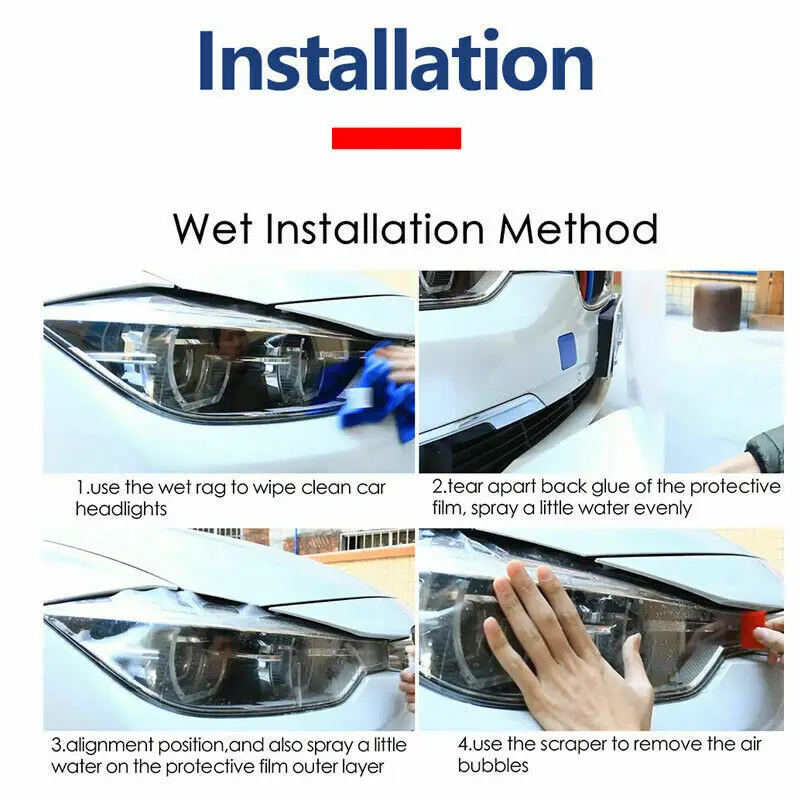 Новинка защитная пленка для автомобильных фар из ТПУ LH + RH наклейка подходит Tesla