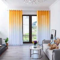 long gradient wood grain curtain sheer curtain tulle window treatment voile drape valance for home office indoor balcony decor