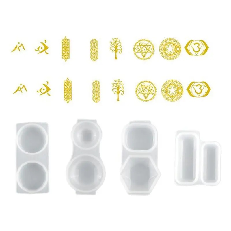 

Transparent Silicone Mould Dried Flower Resin Decorative Craft DIY Energy pendant Mold epoxy resin molds for jewelry
