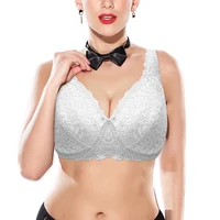 white women lace bra full coverage underwire unlined everyday plus size bras top 34 36 38 40 42 44 46 c d e f g h i