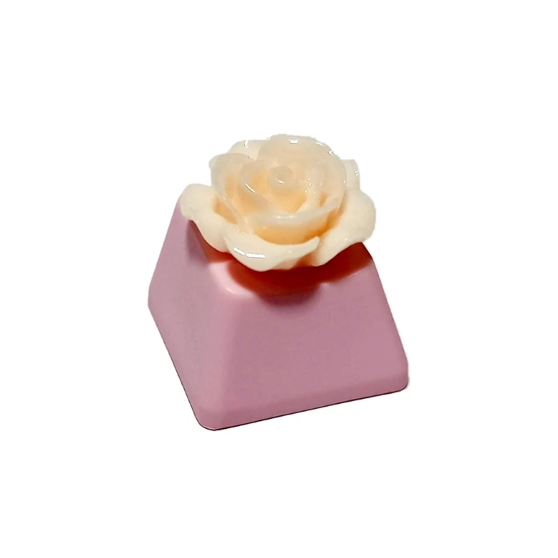 

69HA Keycap Games Backlit Creative DIY Keycap Flower Hamburger Donuts for Mechanical Keyboards R4 Height Cherry Mx Axis