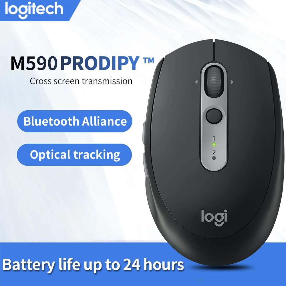 Оригинальная беспроводная мышь Logitech M590 Двухрежимная компьютерная 2 4g мышь|Мыши| |