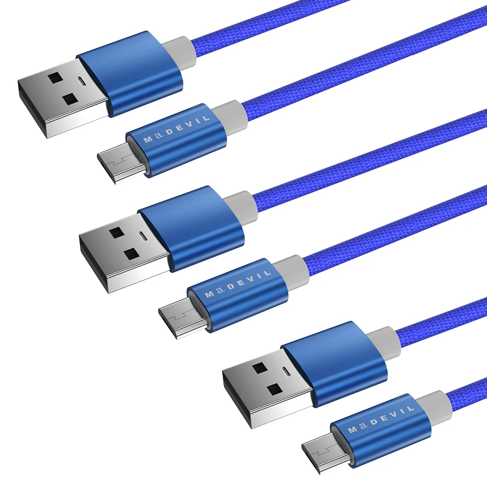 Madevil micro usb кабель синхронизации данных 2A быстрой зарядки для мобильного телефона