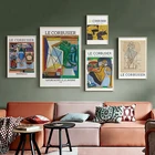 Le Corbusier выставочный постер французский художественный винтажный абстрактный музейный принт в середине века современный настенный художественный холст живопись Декор