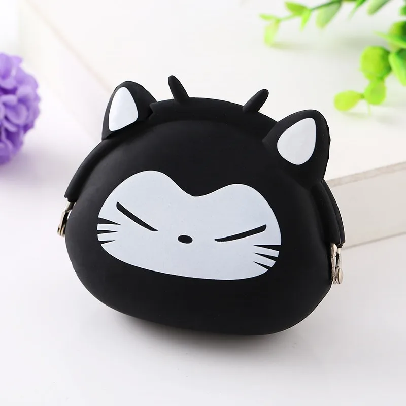 

2020 New Cartoom Lovely Cute eyes Mini Silicone Bag for Girls boys Animal Small Coin Purse Lady Key Pocket Pouch Children Wallet