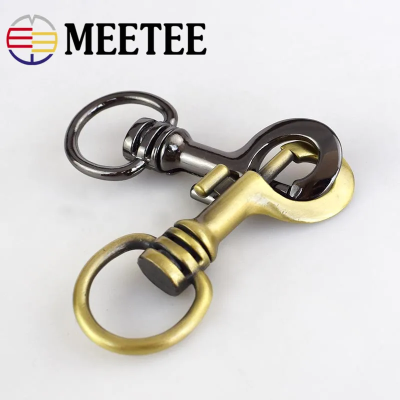Металлический поворотный триггер Meetee 2 шт. застежка лобстер защелкивающийся