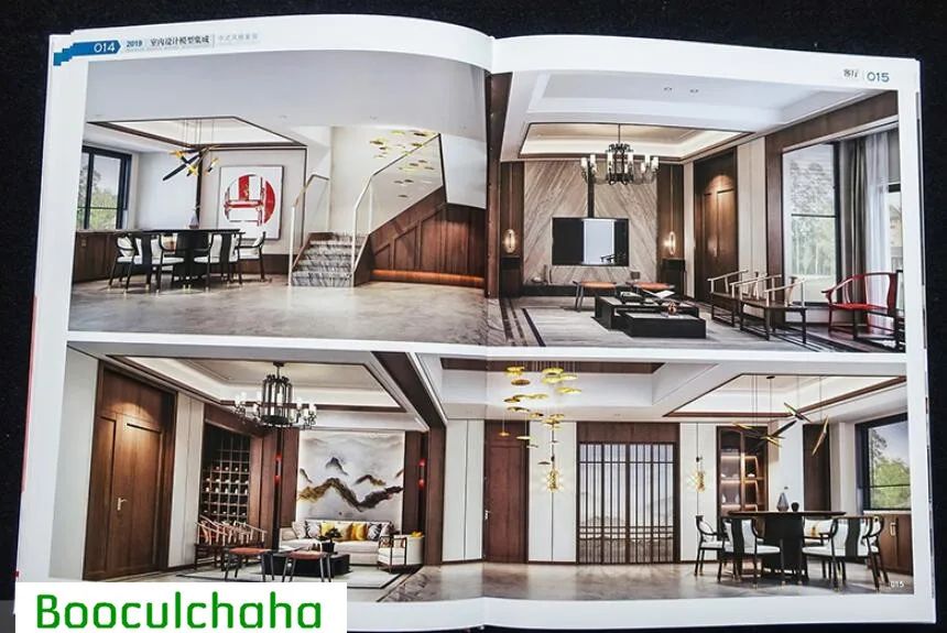 2019 Книга по объединению моделей интерьера: дом в китайском стиле с 6