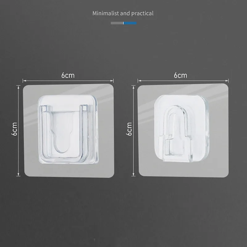 

Double-Sided Adhesive Wall Hooks Hanger Strong Transparent Hooks Suction Cup Sucker Wall Storage Holder For Kitchen Bathroom