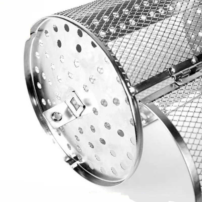 Гриль для печи клетка жаровня-бочка барбекю корзина из нержавеющей стали гриль