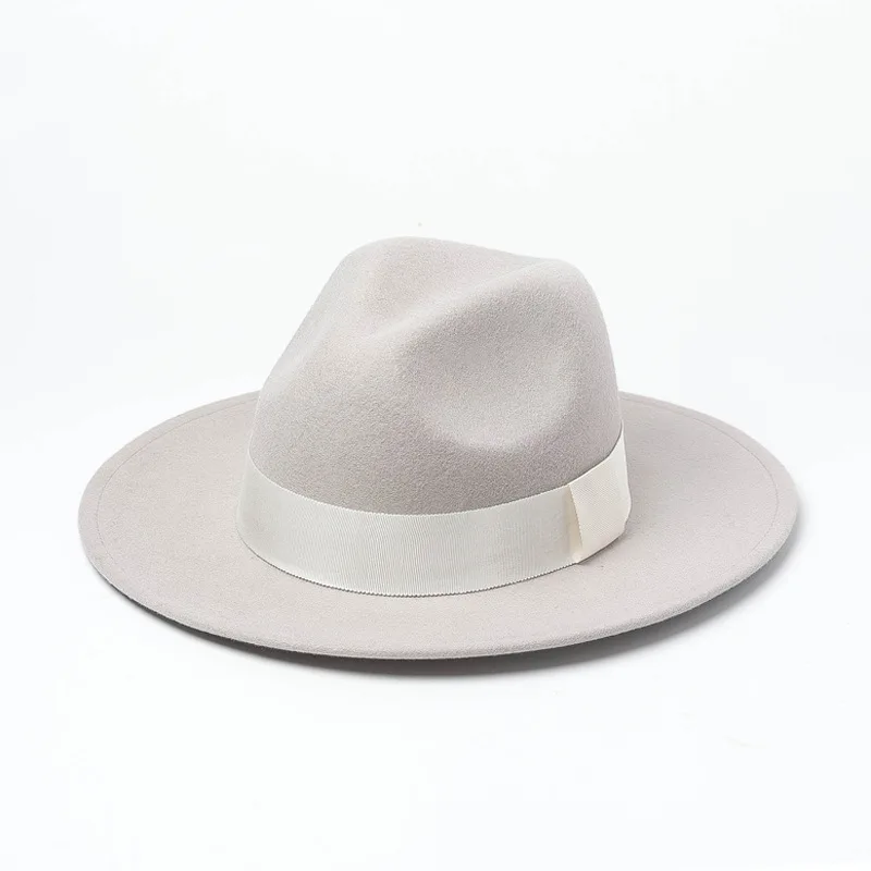 

Fedora Hats For Women Men Wool Retro Gangster Trilby Felt Fedoras Elegant Lady With Wide Brim Gentleman Hat Winter Jazz Cap