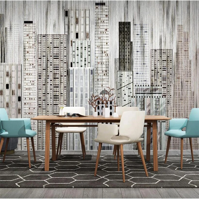 Большая настенная роспись голова оленя в геометрическом стиле крыльев белый