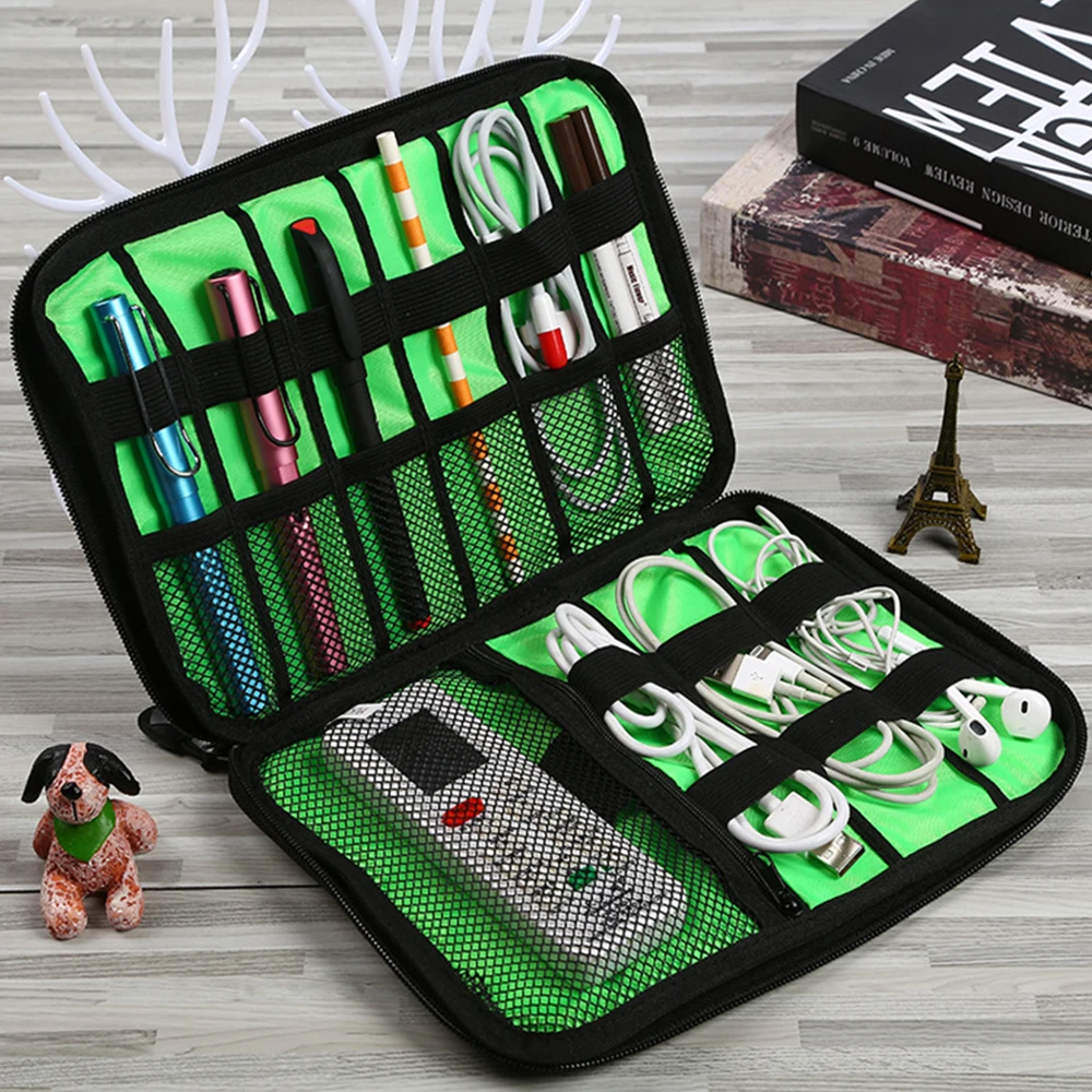 

Portable Gadget Cable Organizer Storage Bag Travel Electronic Accessories USB Charger Pouch Power Bank Holder Digitals Kit Case