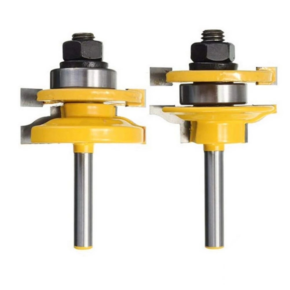 2 шт концевые Фрезерные фрезы для 1/4 &quotконцевые наконечники деревообработки