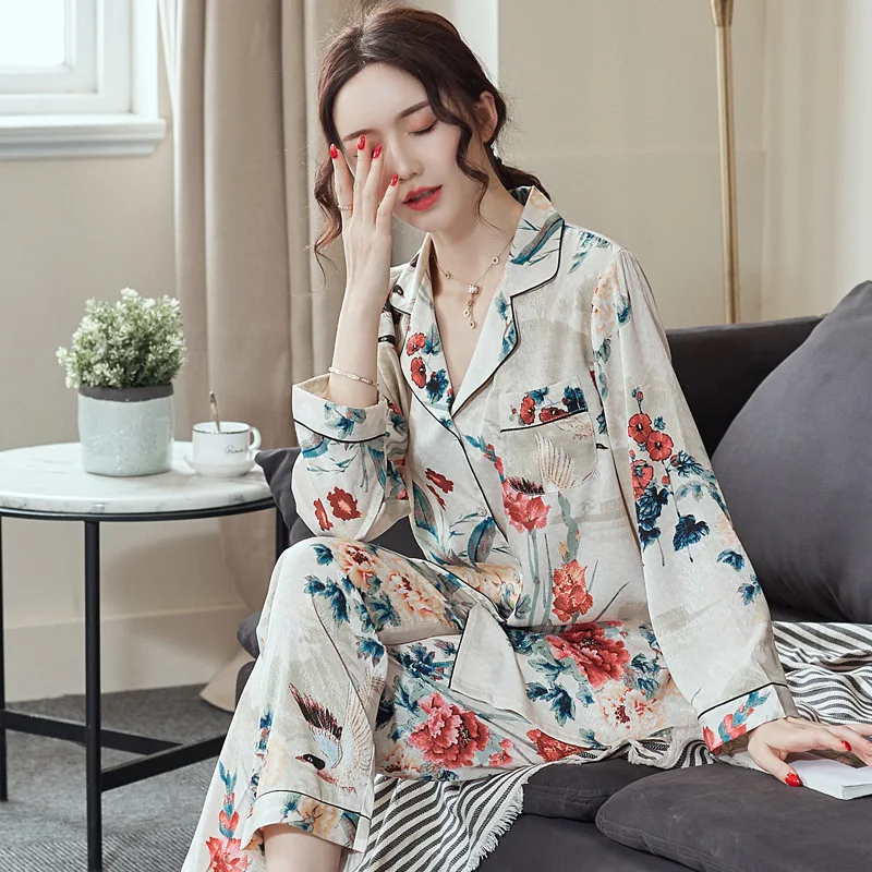 Пижамы женские хлопковые домашние костюмы кальсоны пижамные комплекты пижамы с