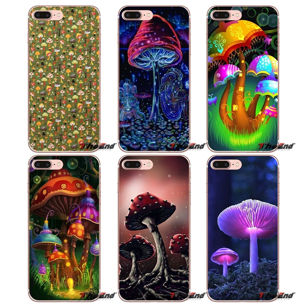 Силиконовый чехол для телефона красный супер красочного гриба Apple IPhone X 4 4S 5 5S SE 5C 6