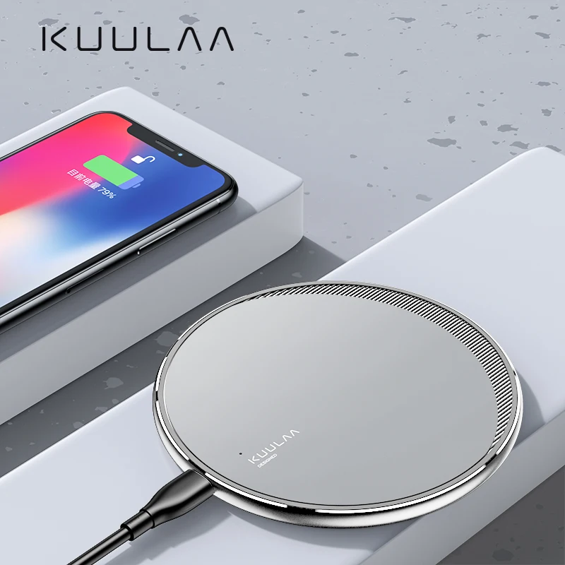 Беспроводное зарядное устройство KUULAA Qi для iPhone 11 Pro 8 X XR XS Max быстрая Беспроводная