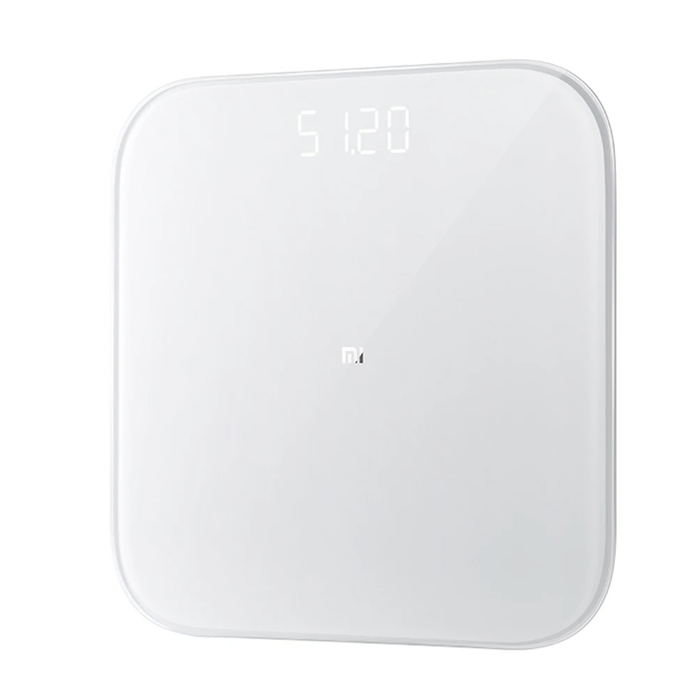 white Оригинальные смарт-весы Xiaomi, 2, баланс здоровья, Bluetooth 5,0, цифровые весы, Поддержка Android 4,3, iOS 9, приложение Mifit - Цвет: white