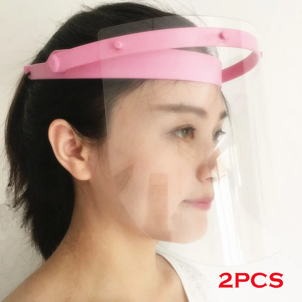 2 шт Защитные щитки для лица с складным прозрачным козырьком трещотка