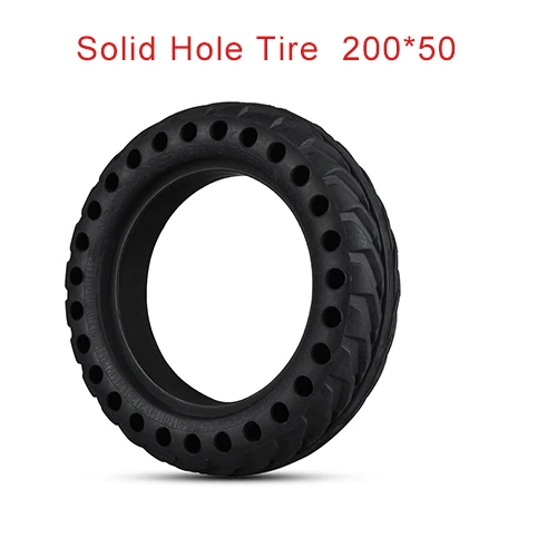 SolidTire-200x50HOLE 5,5/6/8/8,5/10/12 дюймов электрический скутер велосипед шины инфляция шин, сплошное отверстие колесо пробка автошины для Xiaomi M365 Mijia Pro - Цвет: SolidTire-200x50HOLE