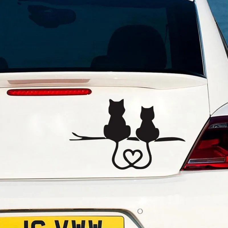Виниловая наклейка графика 3D сторона милый кот тело для транспортных средств