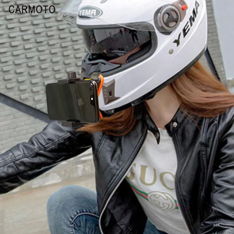 Регулируемый мотоциклетный шлем подбородок крепление для GoPro держатель камеры набор портативный strongнагрузка емкость легкий легко установить фиксированный