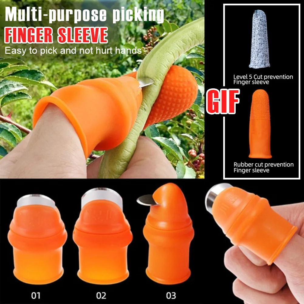 

Garden Silicone Thumb Knife Finger Knife Garden Harvesting Picking Trimming Tool