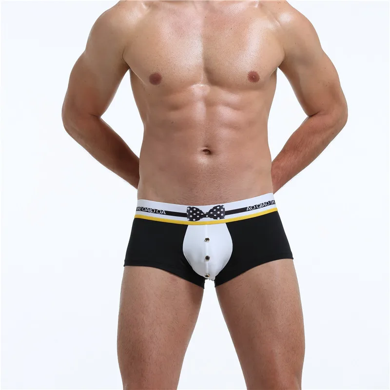 

Мужские боксеры, сексуальное нижнее белье, Мягкие Длинные боксеры, шорты из хлопка, мягкие шорты с 3D карманом, нижнее белье, шорты 16-17