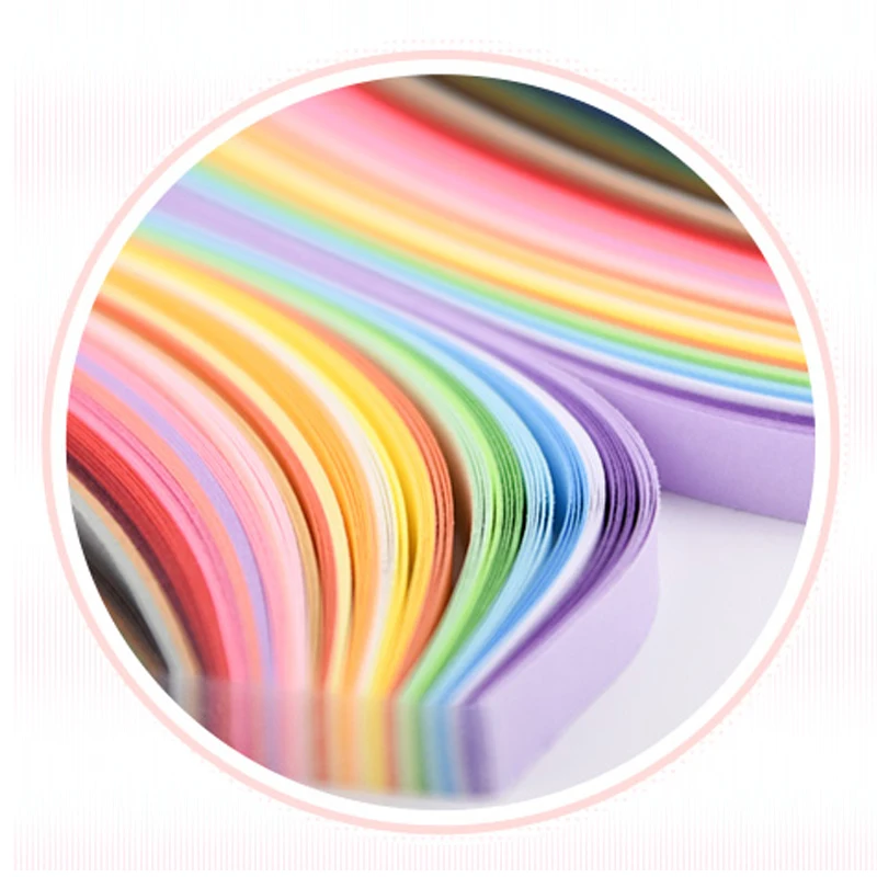 

180 pcs 36 Colors DIY roll japanese origami paper quilling arts crafts supplies collage material home decor Colored paper stri
