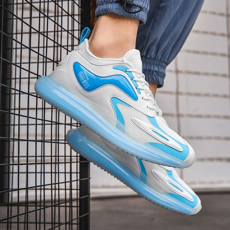 

New Men Air Cushion Sneakers Rubber Skidproof Outsole Running Shoes Breathable Mesh Male Sports Jogging Shoes Zapatillas Hombre