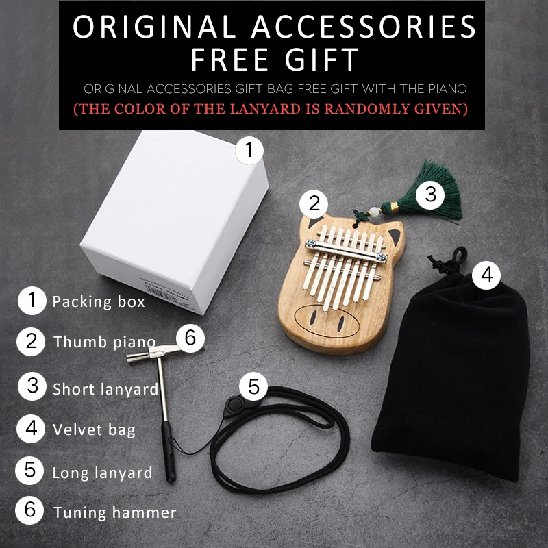 Музыкальный инструмент пианино для больших пальцев 8 тон Маленькая свинья Gecko
