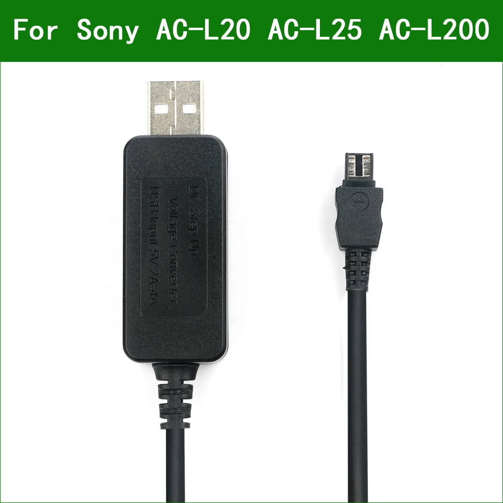 

5V USB AC-L20 AC-L25 AC-L200 Power Adapter Charger Supply Cable For Sony DCR SR42 SR68E SX43E SX40 SX41 SX83E SX85 NEX-VG900