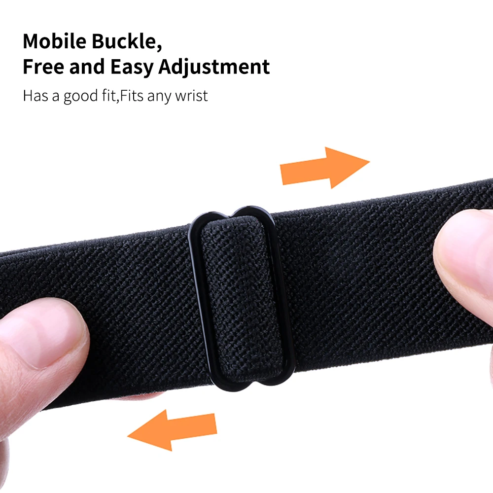 Регулируемый эластичный нейлоновый ремешок Solo Loop Scrunchie для браслета Apple Watch 44 мм 40 мм 38 мм 42 мм iWatch серии 6 5 watchband on.