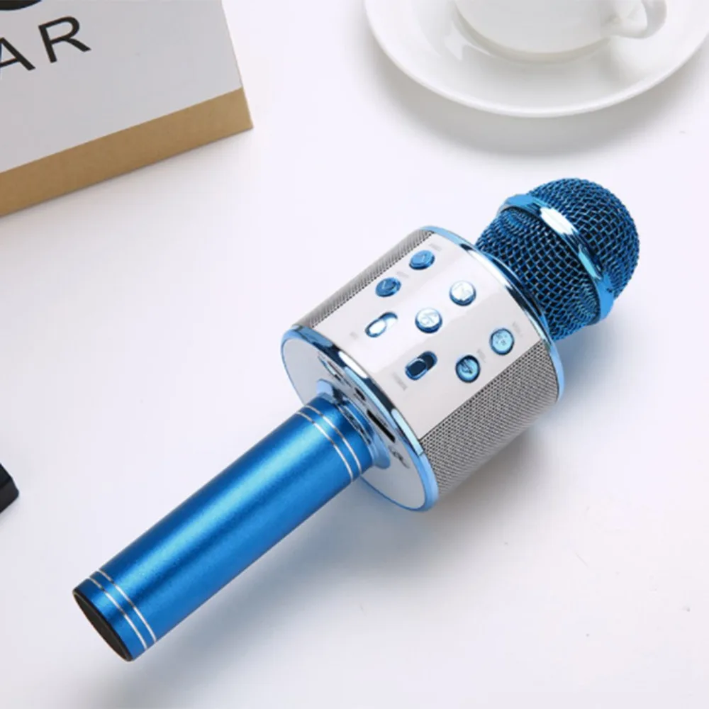 Беспроводной Bluetooth микрофон ручной микрофон домашний KTV воспроизведение музыки Встроенный Bluetooth динамик портативный микрофон