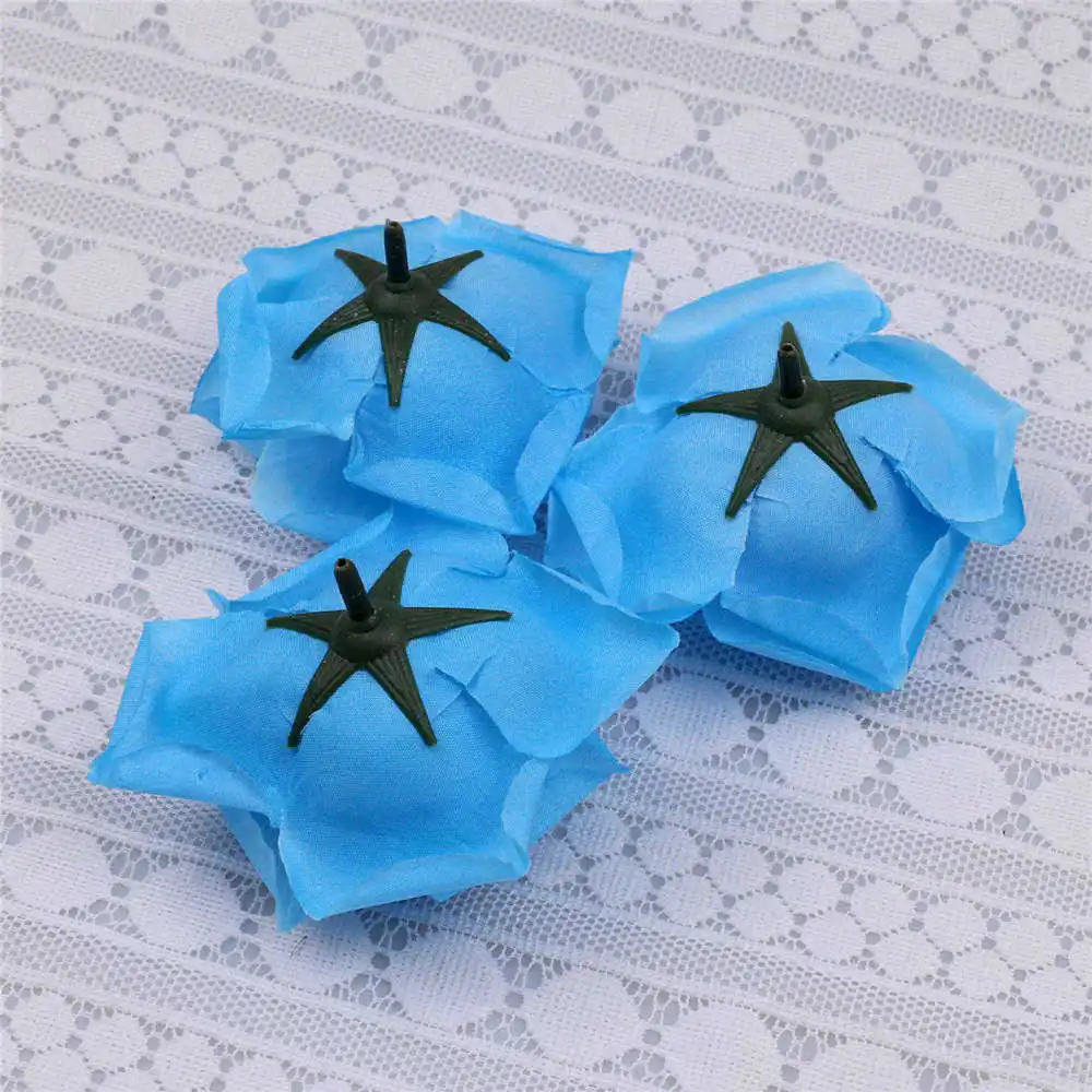 Искусственные цветы искусственные шелковые розы 10 шт. 8 см цветочные композиции