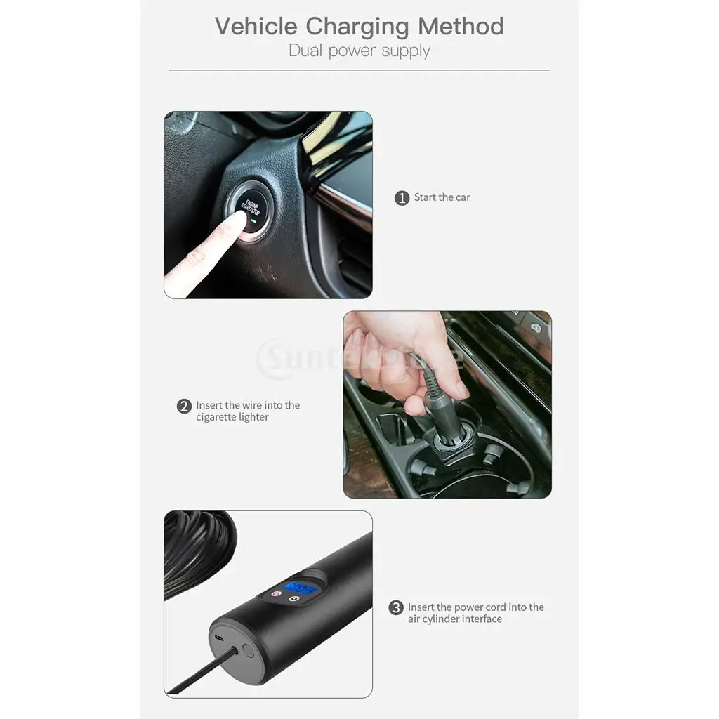 Портативный воздушный компрессор мини-насос для шин 150PSI F/ CAR/MOTORCYCLE | Автомобили и