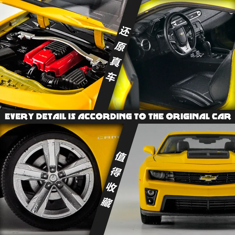 Весы WELLY 1:24 литье под давлением Chevrolet Camaro ZL1 Спортивная имитация классическая