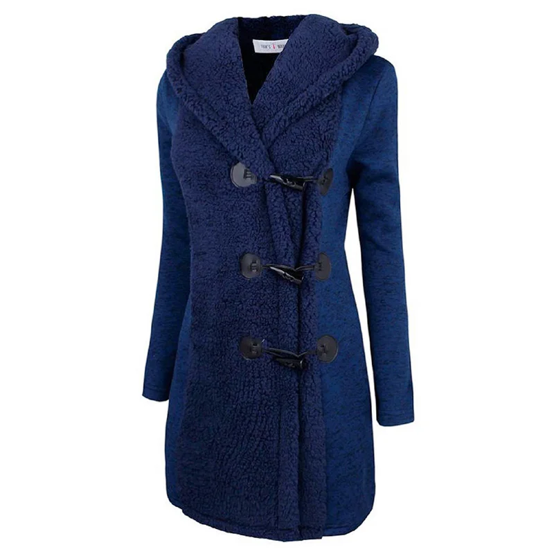 Ретро готическое пальто с капюшоном бархатный лохматый кардиган длинный Тренч в