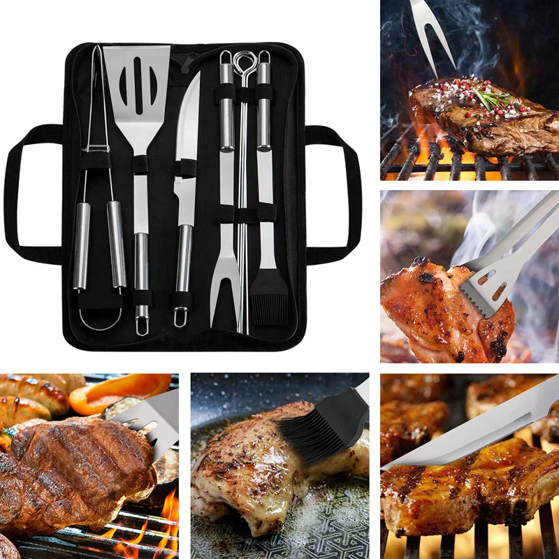 

Outdoor Camping Picnic Cookware Barbecue Utensils Accessories Stainless Steel Tool Set Camping Outdoor Cooking Kitchenware Kit