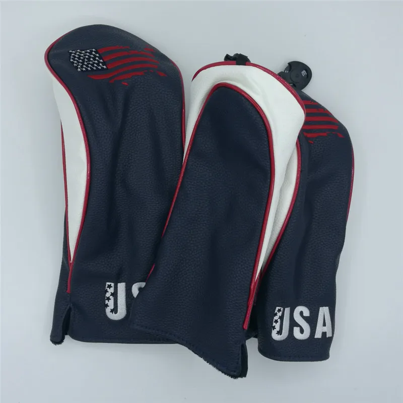 Головные уборы для американских гольф-клубов 3 шт. чехлы из искусственной кожи |