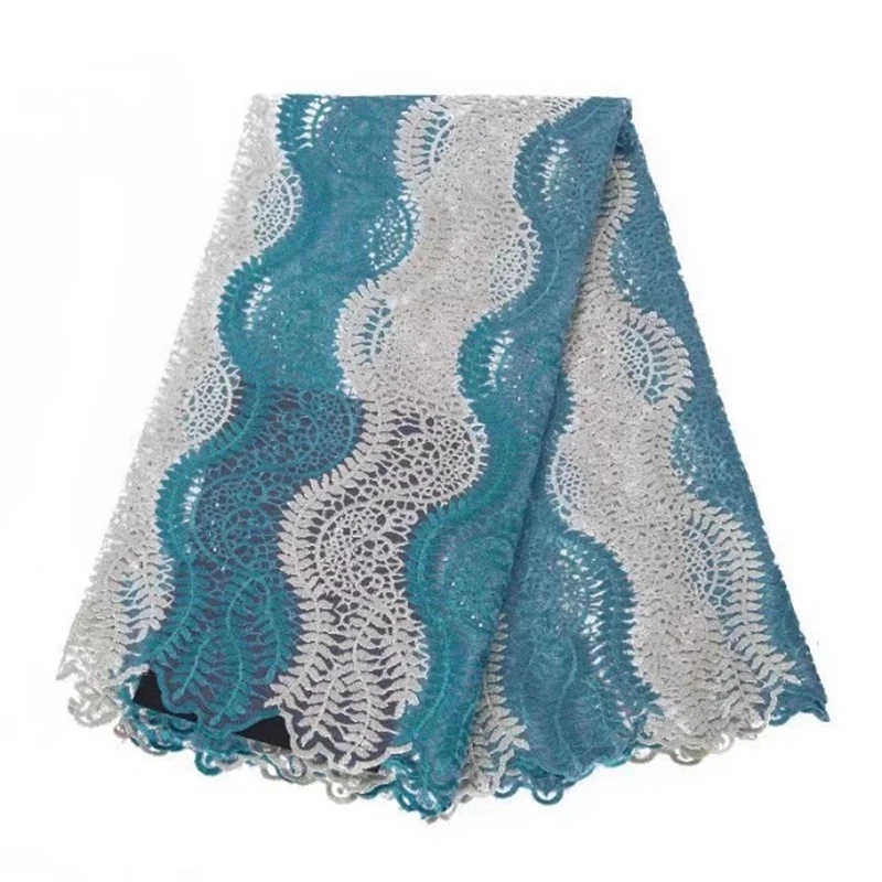 Новейшая фиолетовая синяя африканская кружевная ткань 2020 французская Тюлевая с