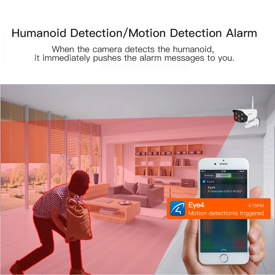 Беспроводная IP-камера Vstarcam 5 МП Wi-Fi ИК ночное видение водонепроницаемая для улицы