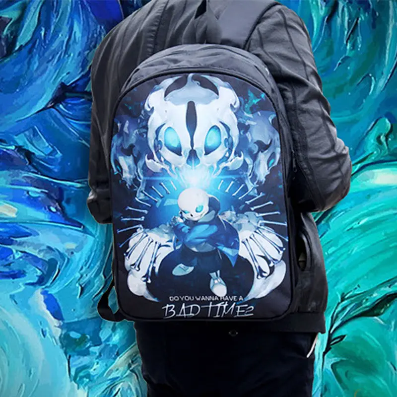 Игровой рюкзак Undertale Sans Papyrus повседневный Многофункциональный для ноутбука