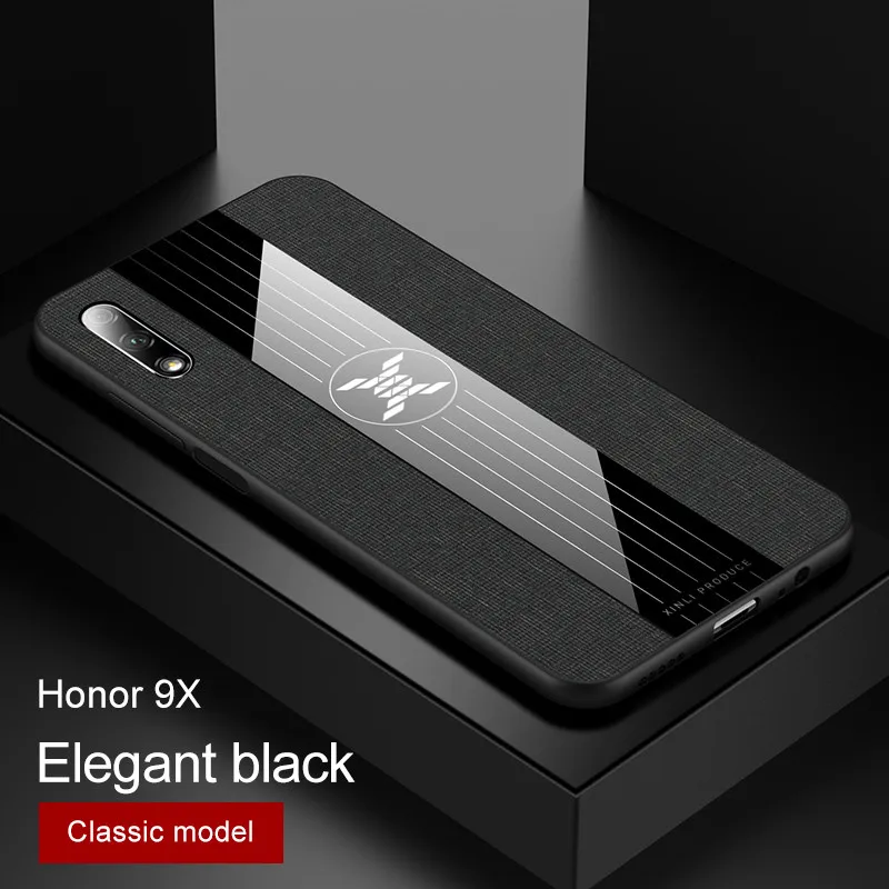 Роскошное кожаное кольцо Броня Чехол-держатель для huawei Honor 9X6X8X20 P20 P30 Pro P Smart Plus Z Nova 3i 3 mate 10 Lite Y7 Y9 - Цвет: Black