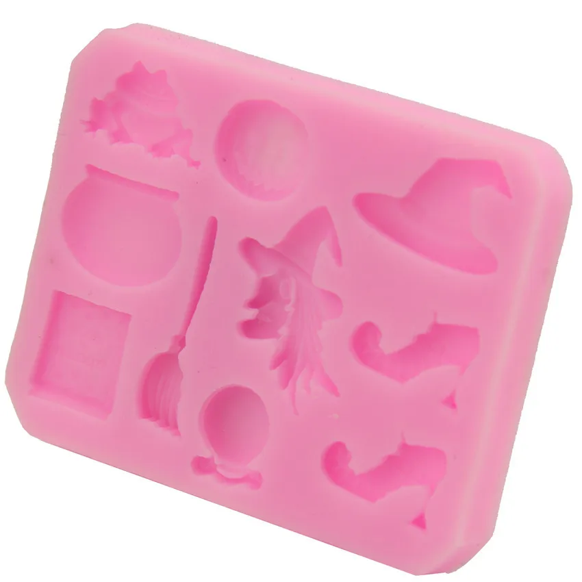 

Halloween Easter Witch Supplies Pumpkin Festival Fondant Cake Mold Mask DIY Baking Tools H2793