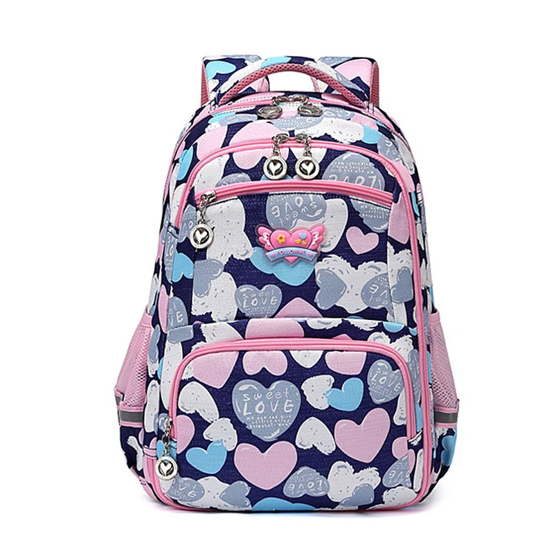 School Bags for Girls Cute Geometric Print Children Primary School Backpack Kids Satchel Bookbags Mochila Escolar