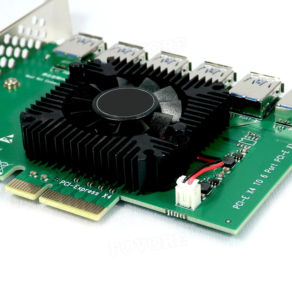 PCIE от 1 до 6 PCI Express X4 20 Гб переходная карта адаптер PCI-E слот 4X 16X USB 3 0 переходник