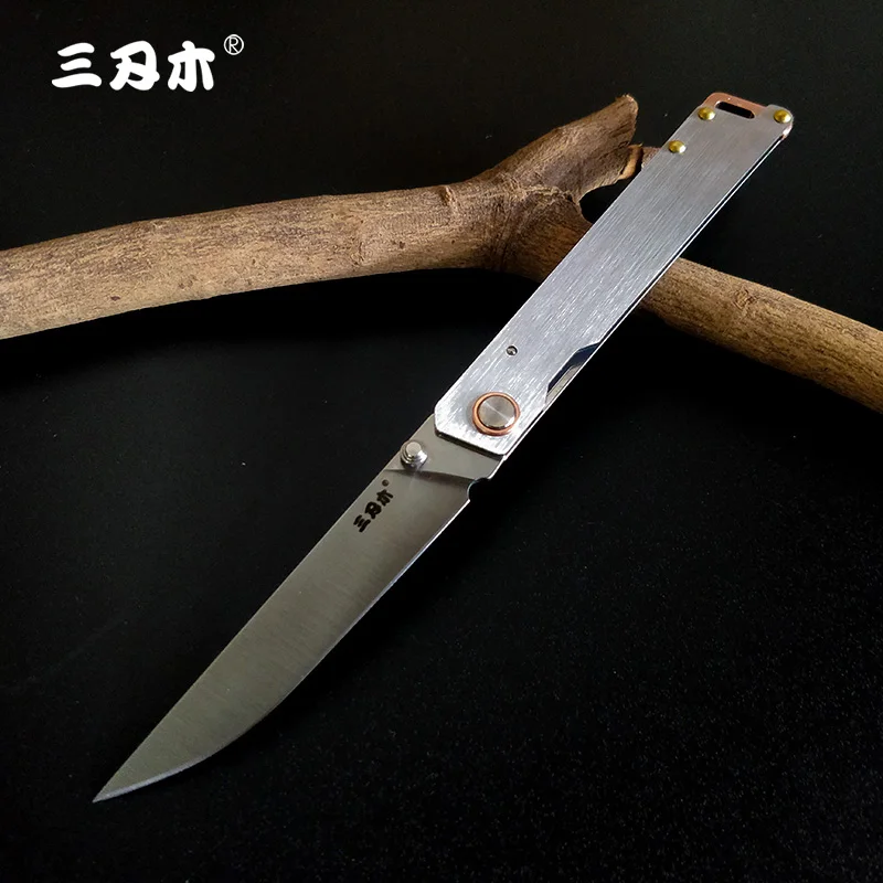 

Складной мини-нож SANRENMU 9301, карманный тактический инструмент из стали 8Cr13MOV, для ежедневного использования, кемпинга, выживания, без блокиров...